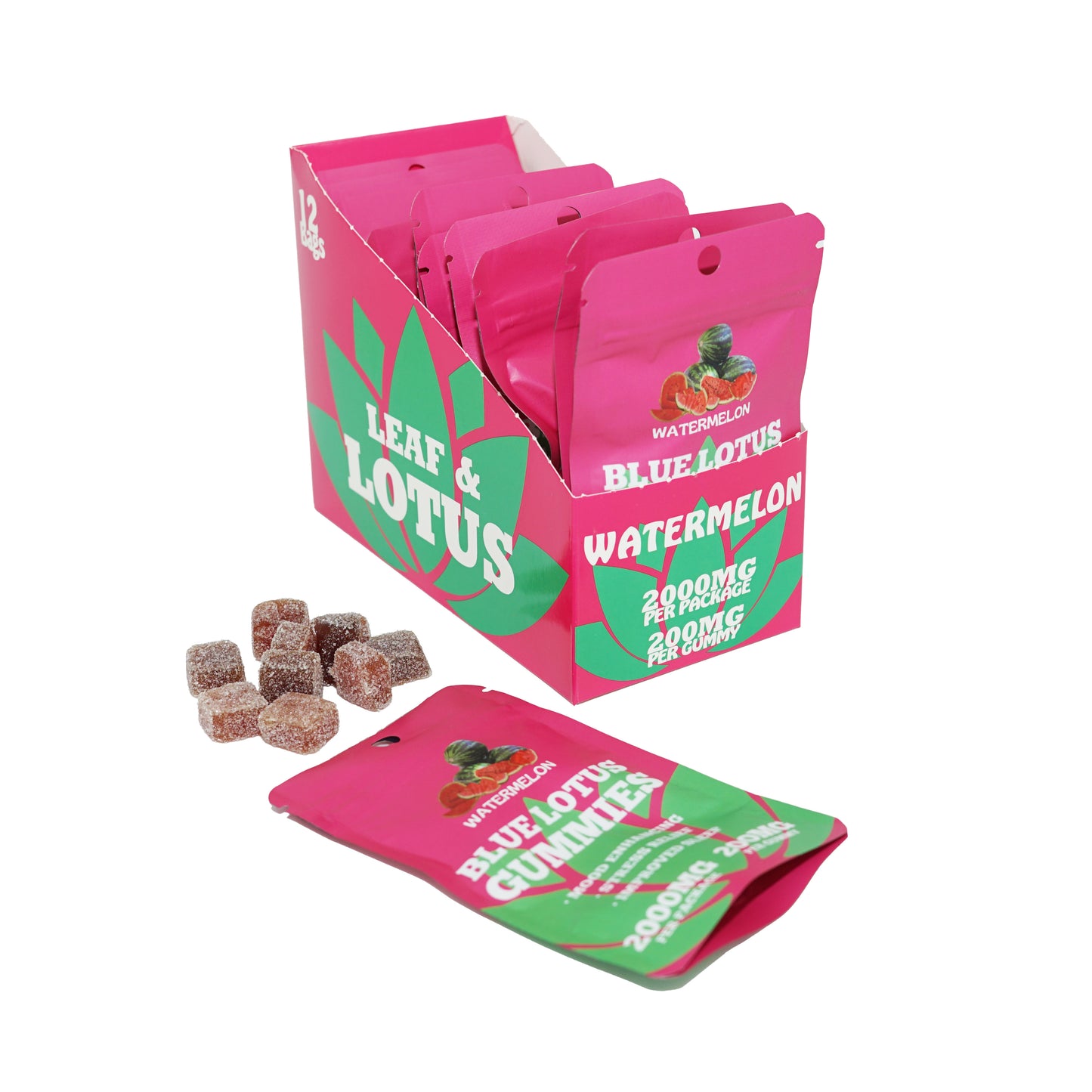 Blue Lotus Gummies - Watermelon (Box of 12)